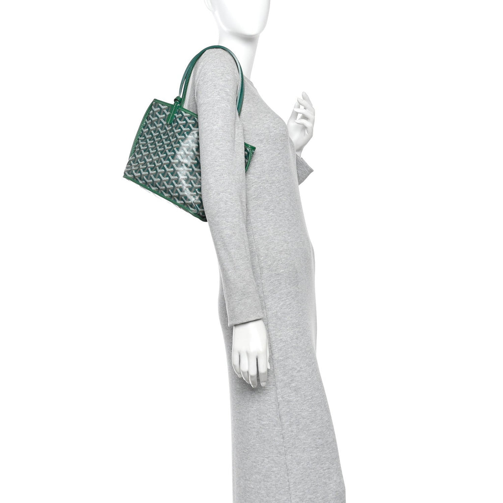Goyardine Reversible Mini Anjou Green