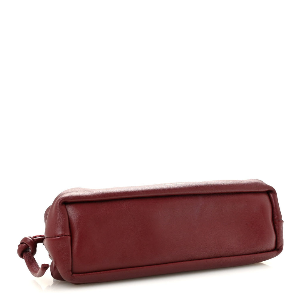 Lambskin Mini Cloud Clutch Pomegranate