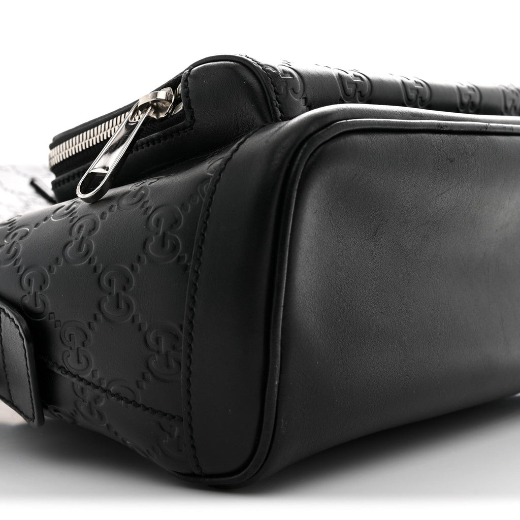 Guccissima Signature Small Day Backpack Black