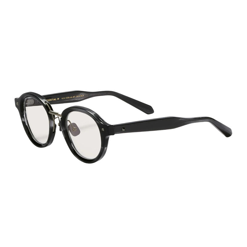 Valentino Eyeglasses Square Full Rim, Shiny Black Frame and Clear Demo Lens Lens VLX-132B
