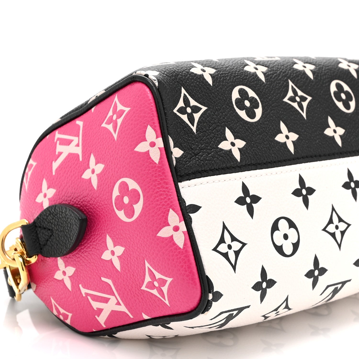 Empreinte Monogram Spring in the City Speedy Bandouliere 20 Black White Pink
