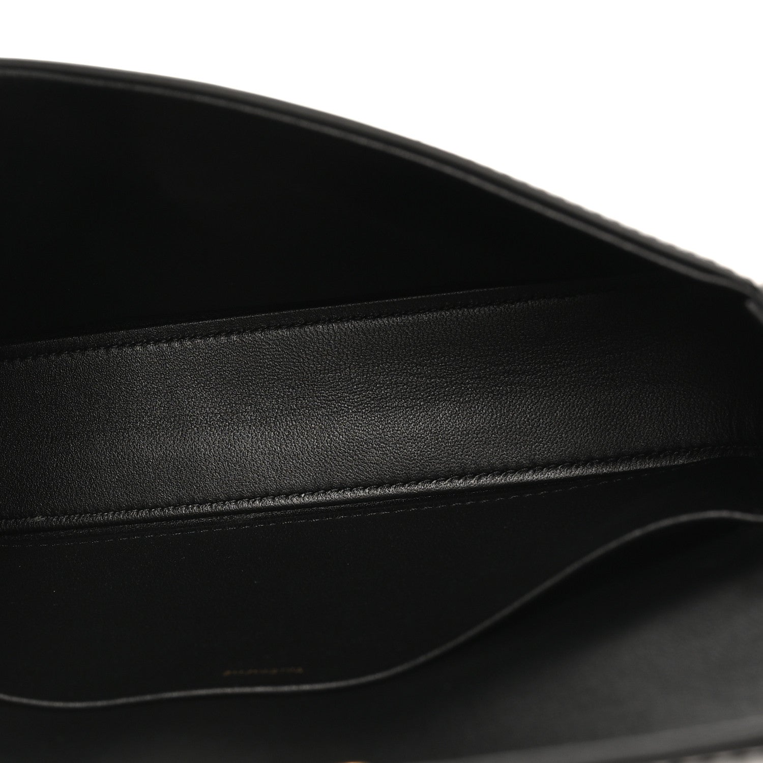 Shiny Calfskin Triomphe Shoulder Bag Black