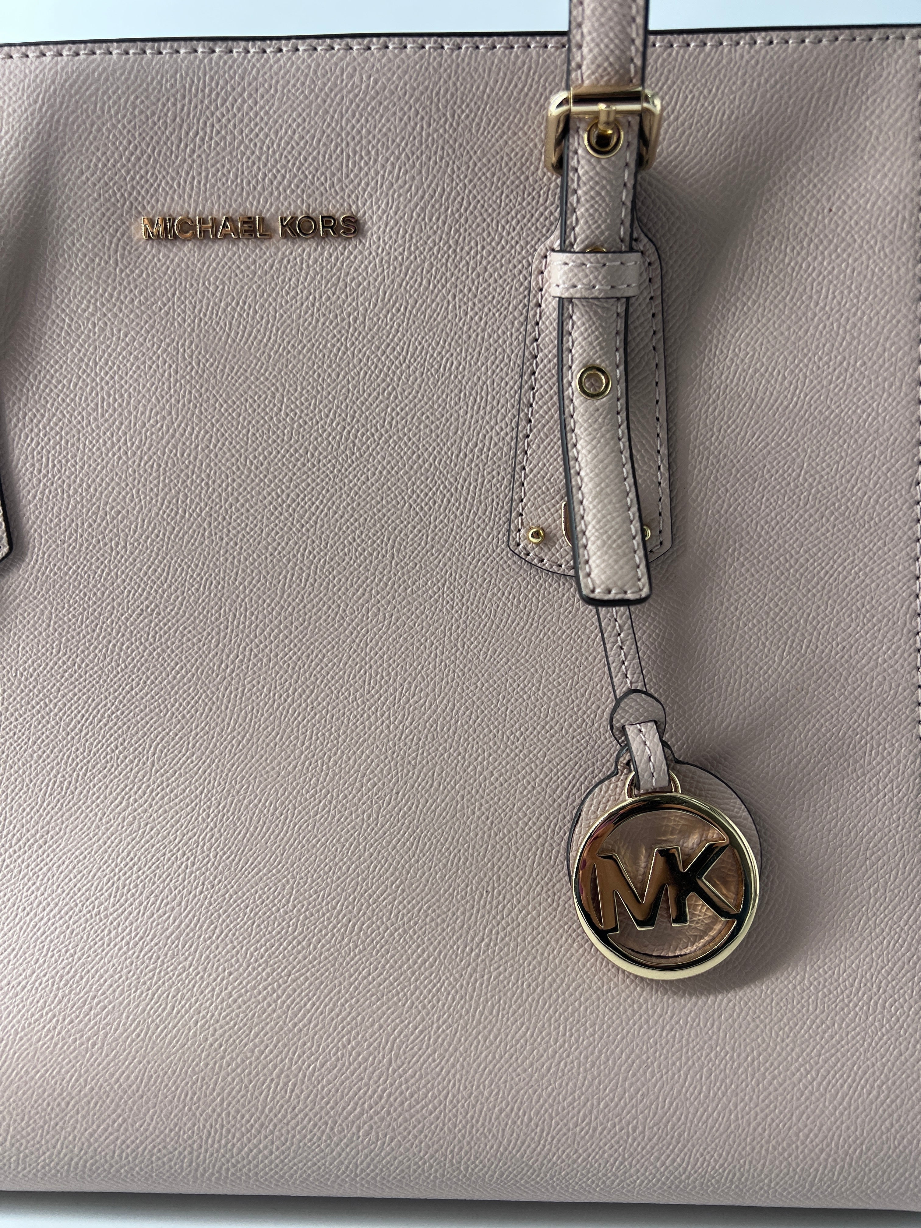 Michael Kors Cabas Leather White Leather Bag (Authentic  )