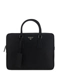 Prada Men Saffiano Leather Briefcase