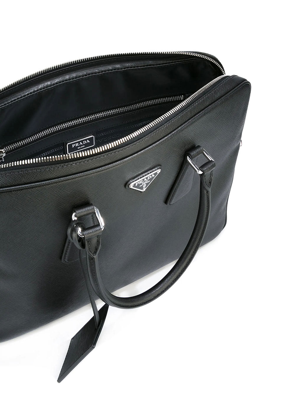 Prada Men Saffiano Leather Briefcase