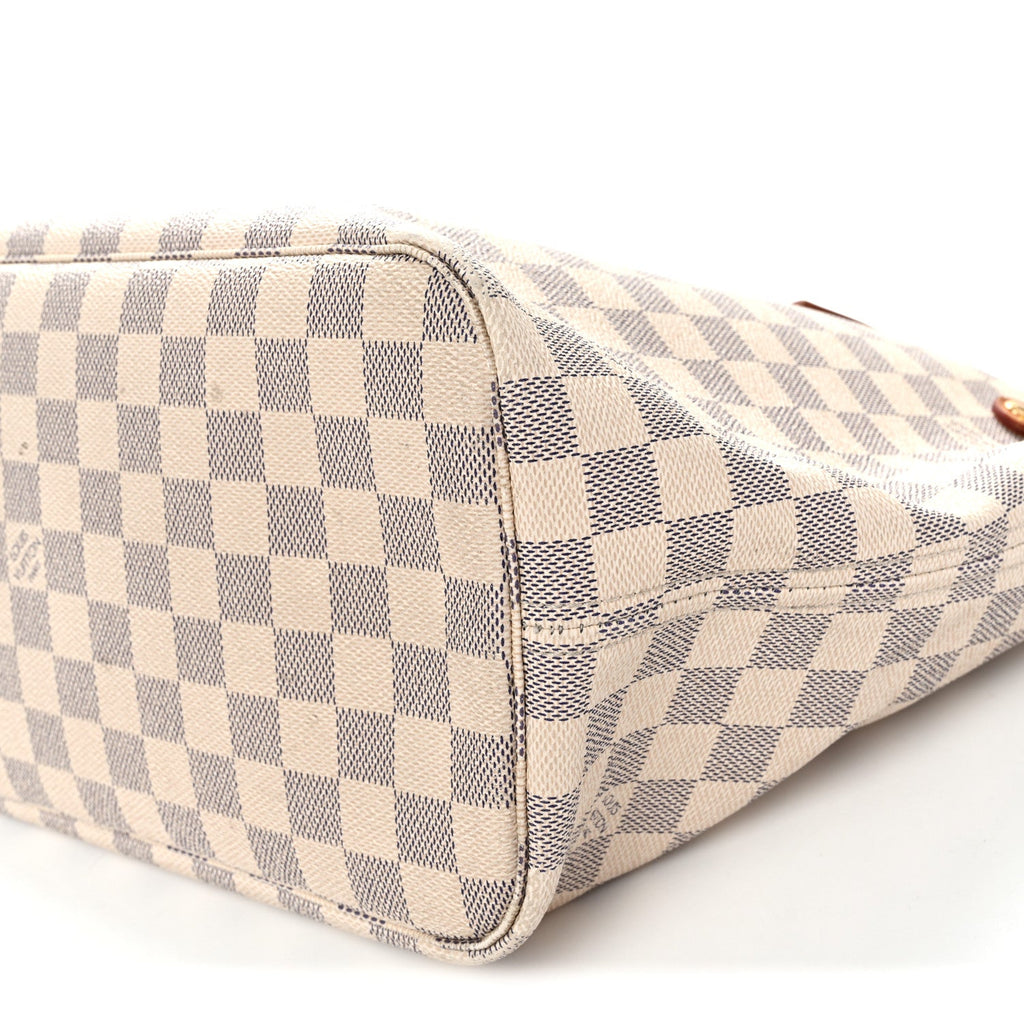 Damier Azur Neo Neverfull MM Rose Ballerine