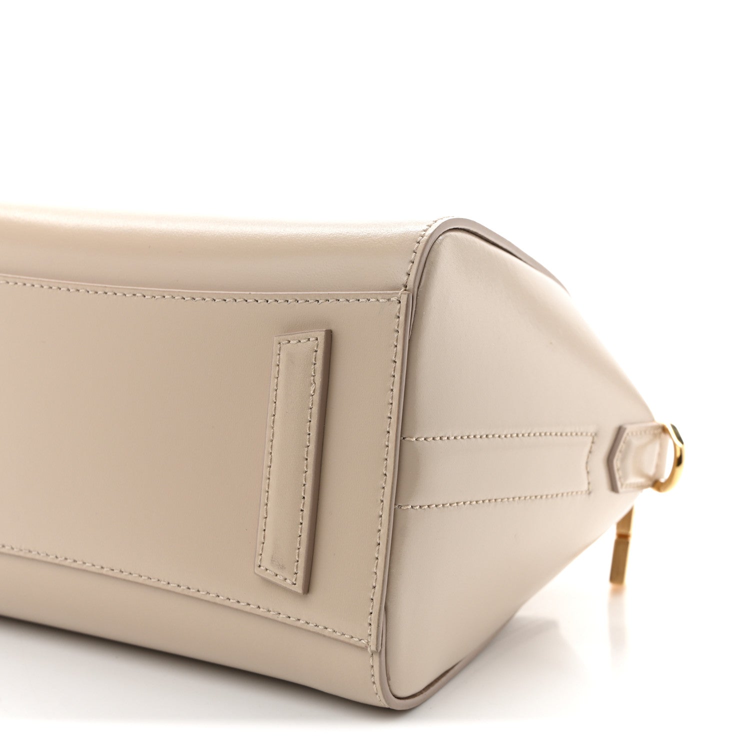 Shiny Lord Calfskin Mini Antigona Natural Beige
