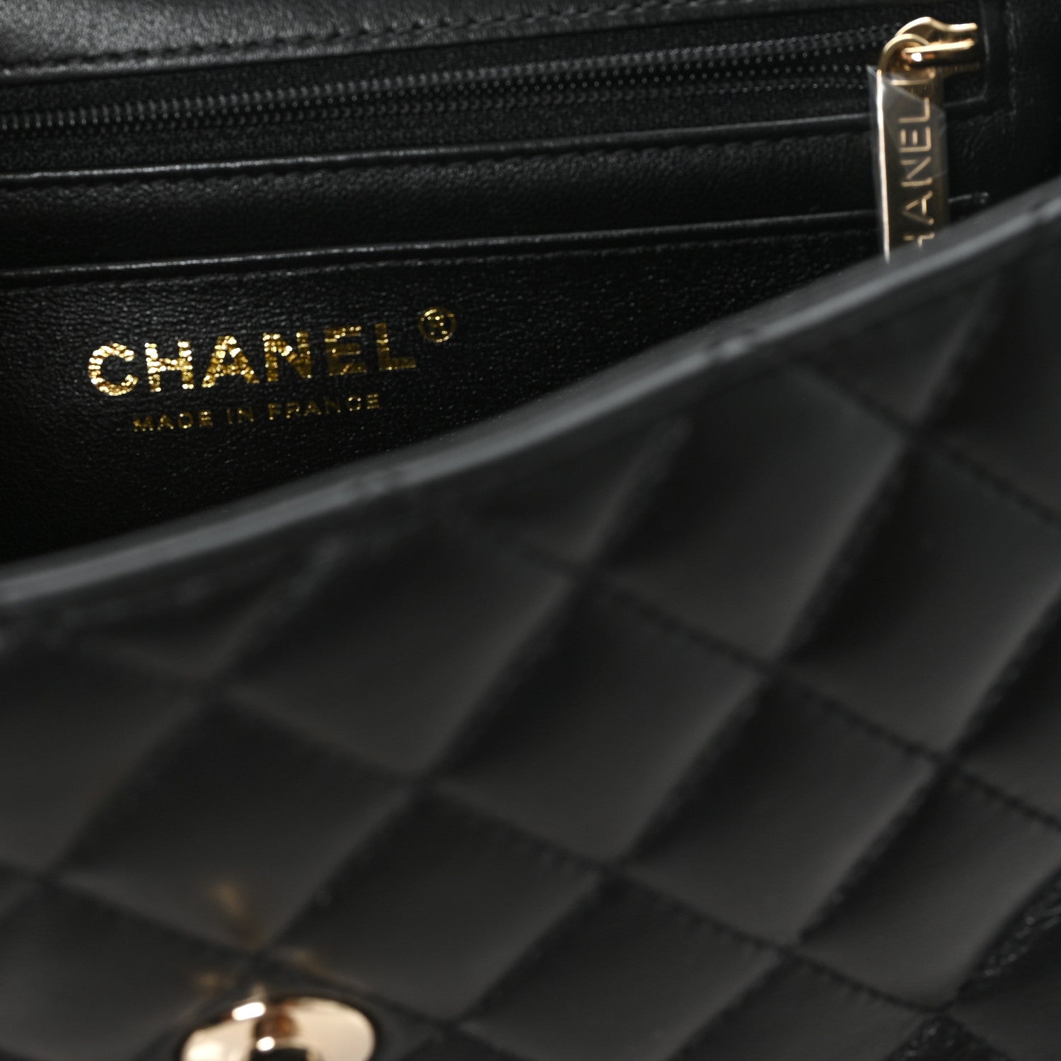 Caviar Quilted Mini Top Handle Rectangular Flap Black