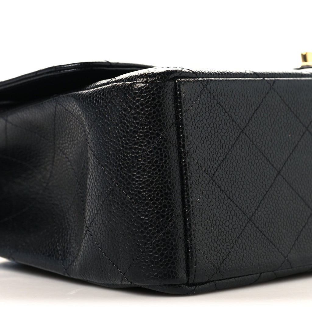 Caviar Quilted Maxi Double Flap Black