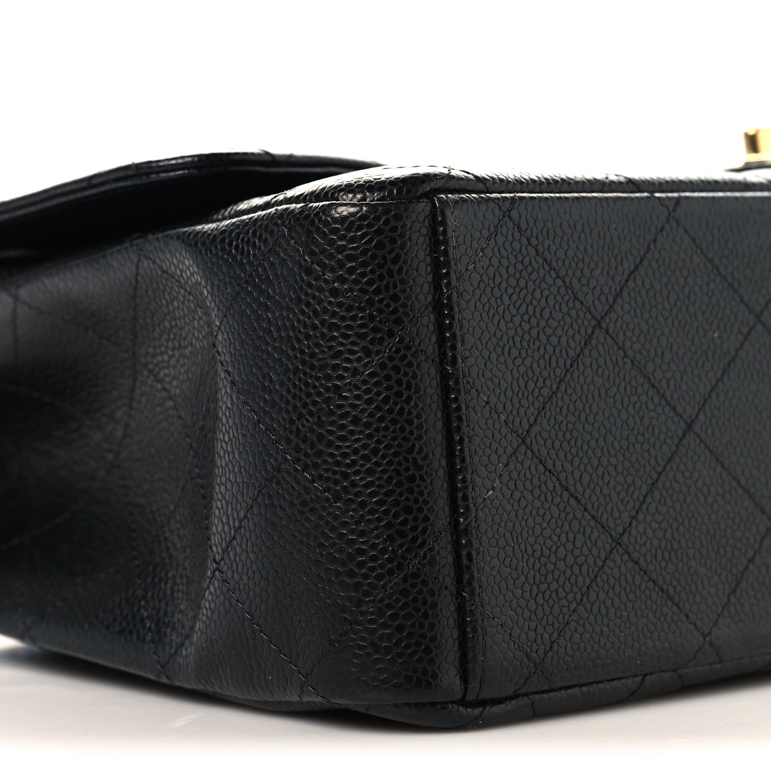 Caviar Quilted Maxi Double Flap Black