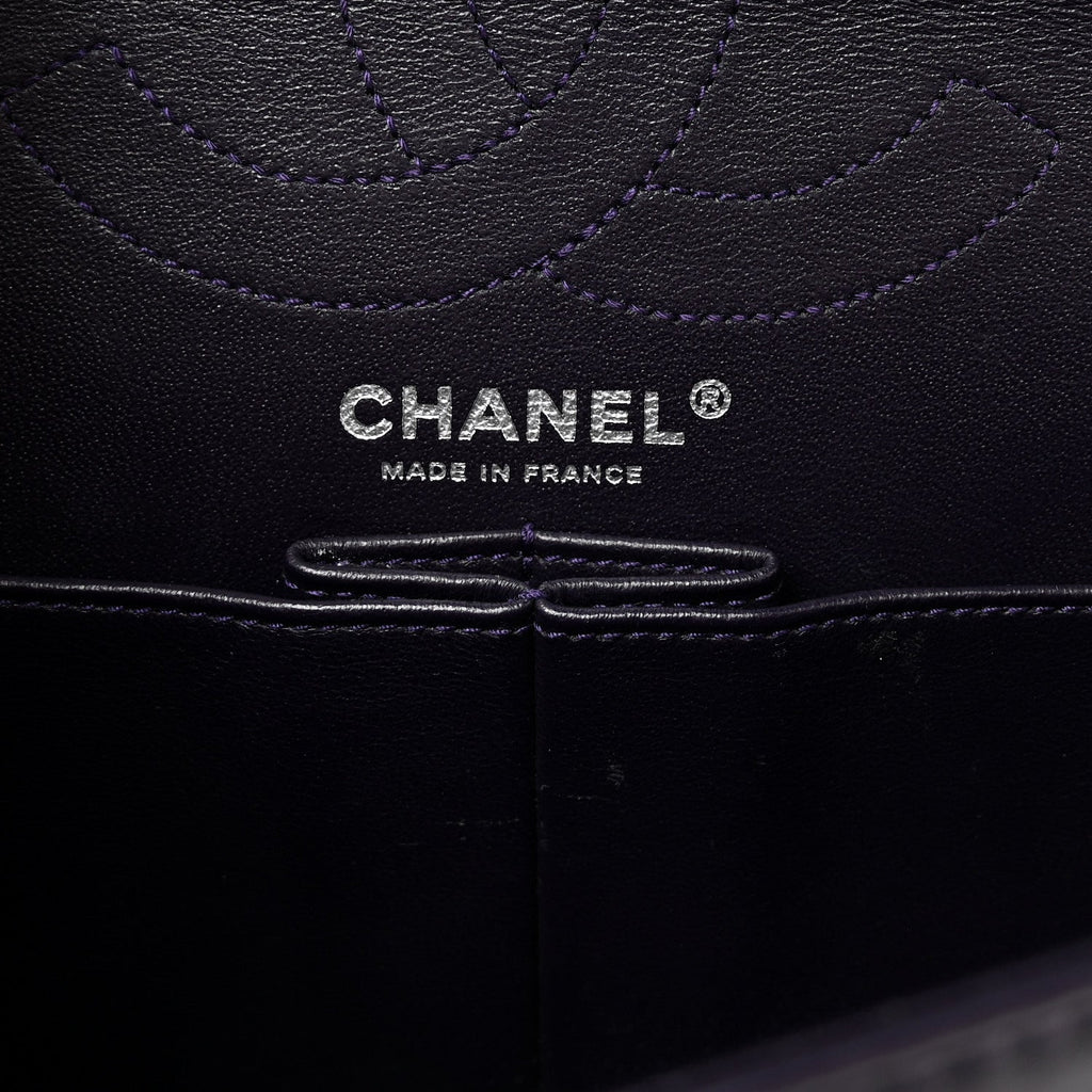 Aged Calfskin Quilted 2.55 Reissue 226 Flap Purple