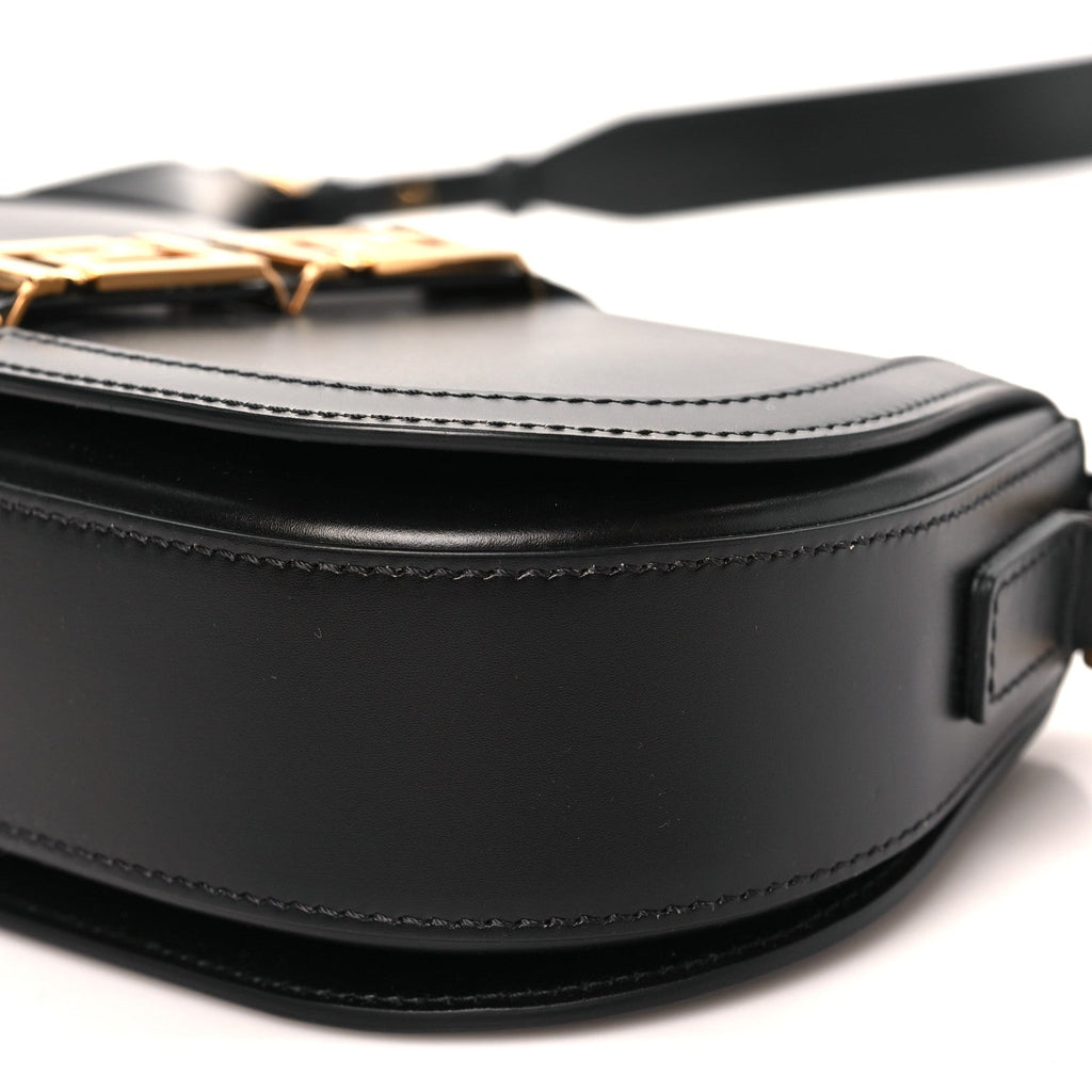 Calfskin Medium Greca Goddess Shoulder Bag Black