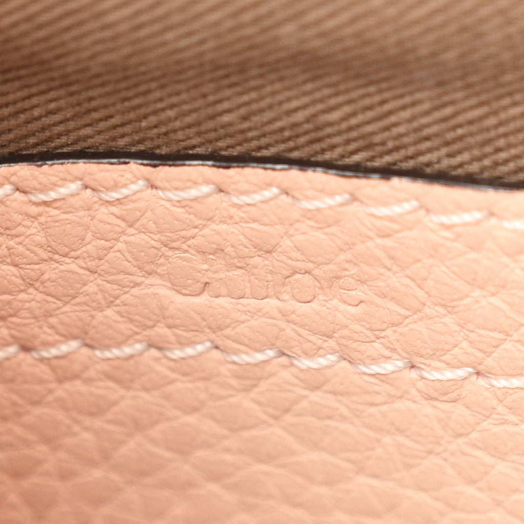 Calfskin Mini Marcie Round Crossbody Bag Blush Nude