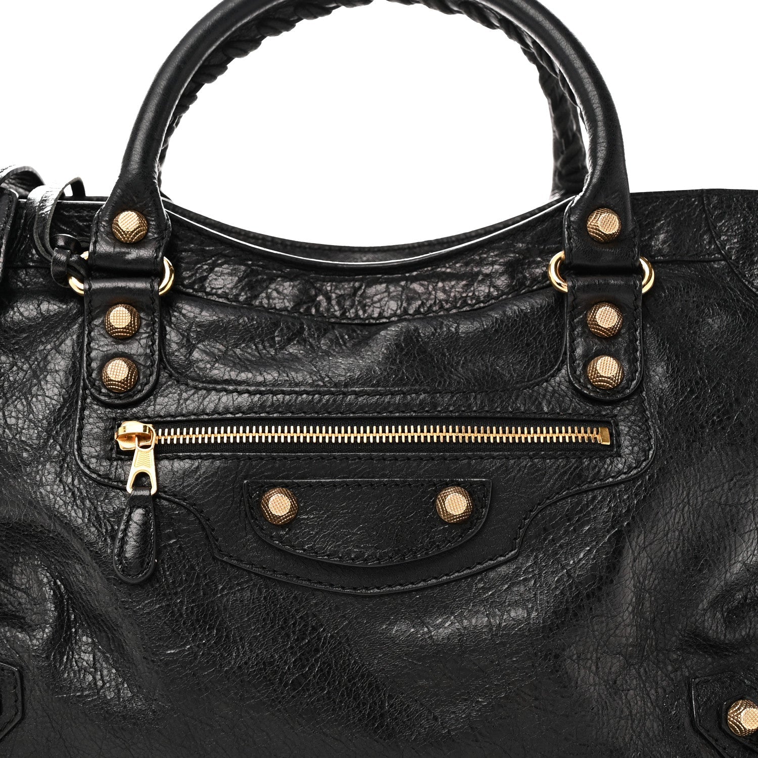 Agneau Giant 12 Gold Hardware City Black