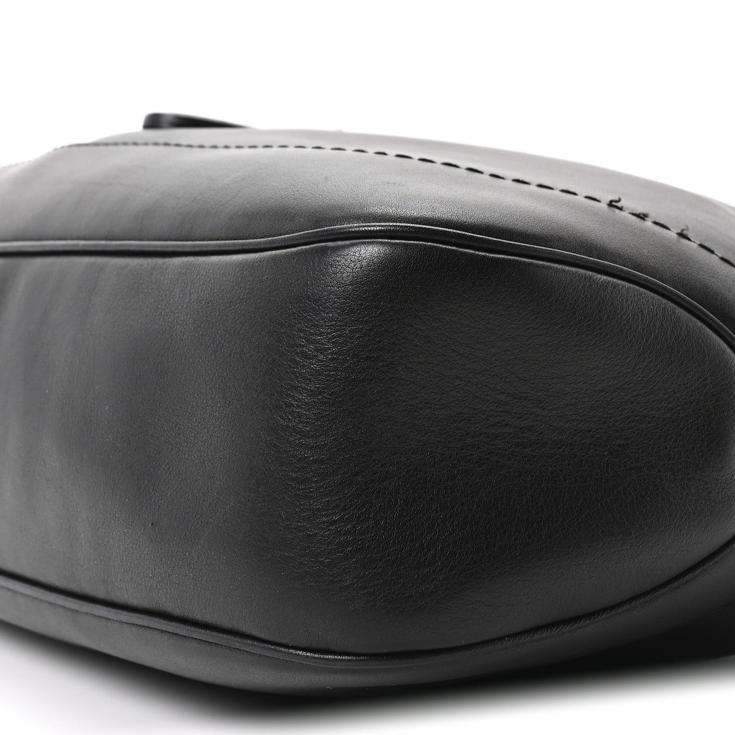 Calfskin Medium New Jackie Shoulder Bag Black