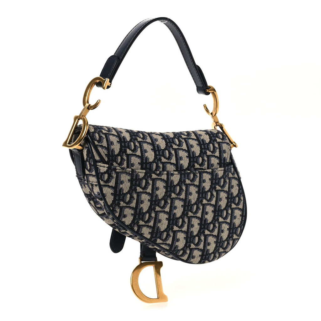 Oblique Mini Saddle Bag Blue