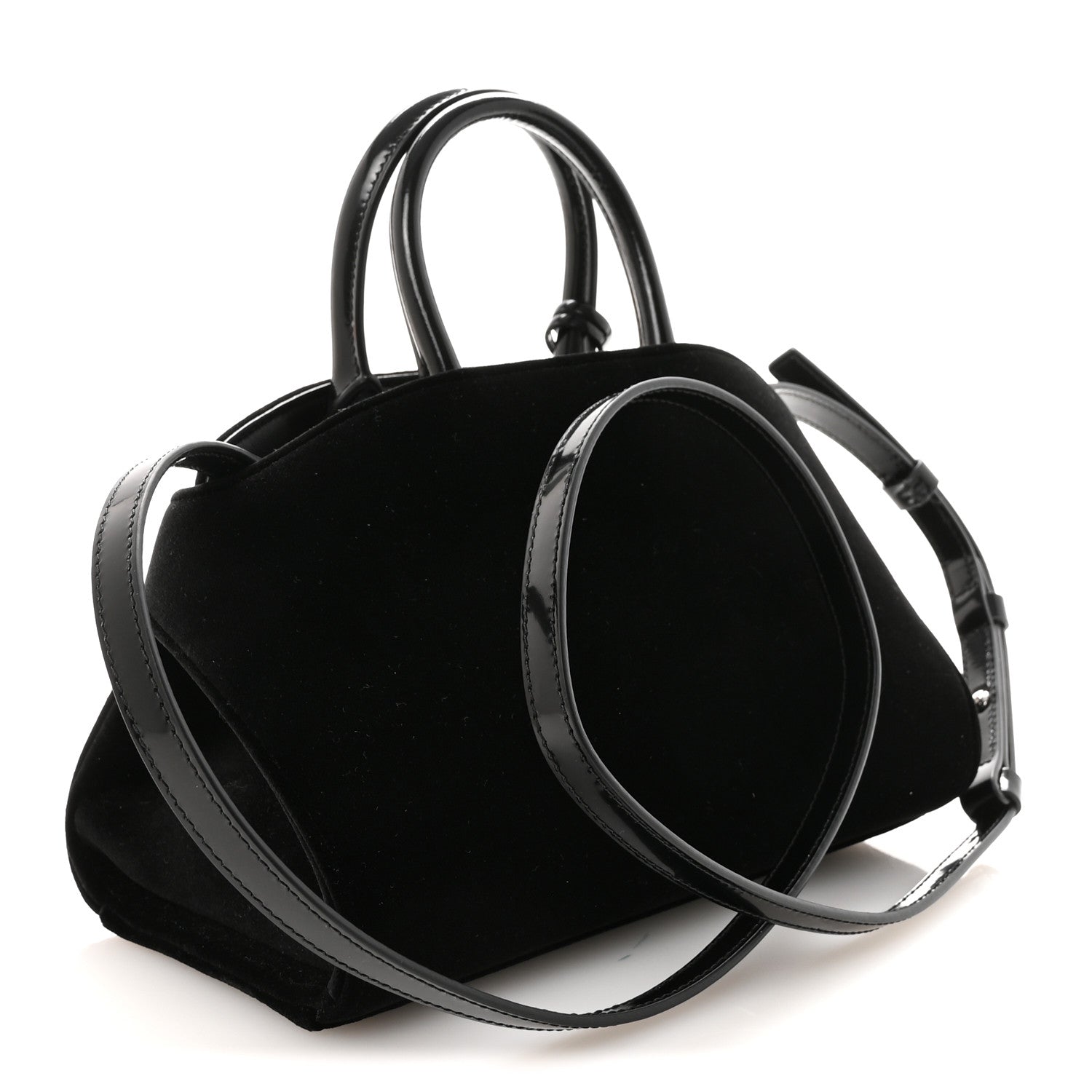 Velvet Strass XS Hug Bag Black