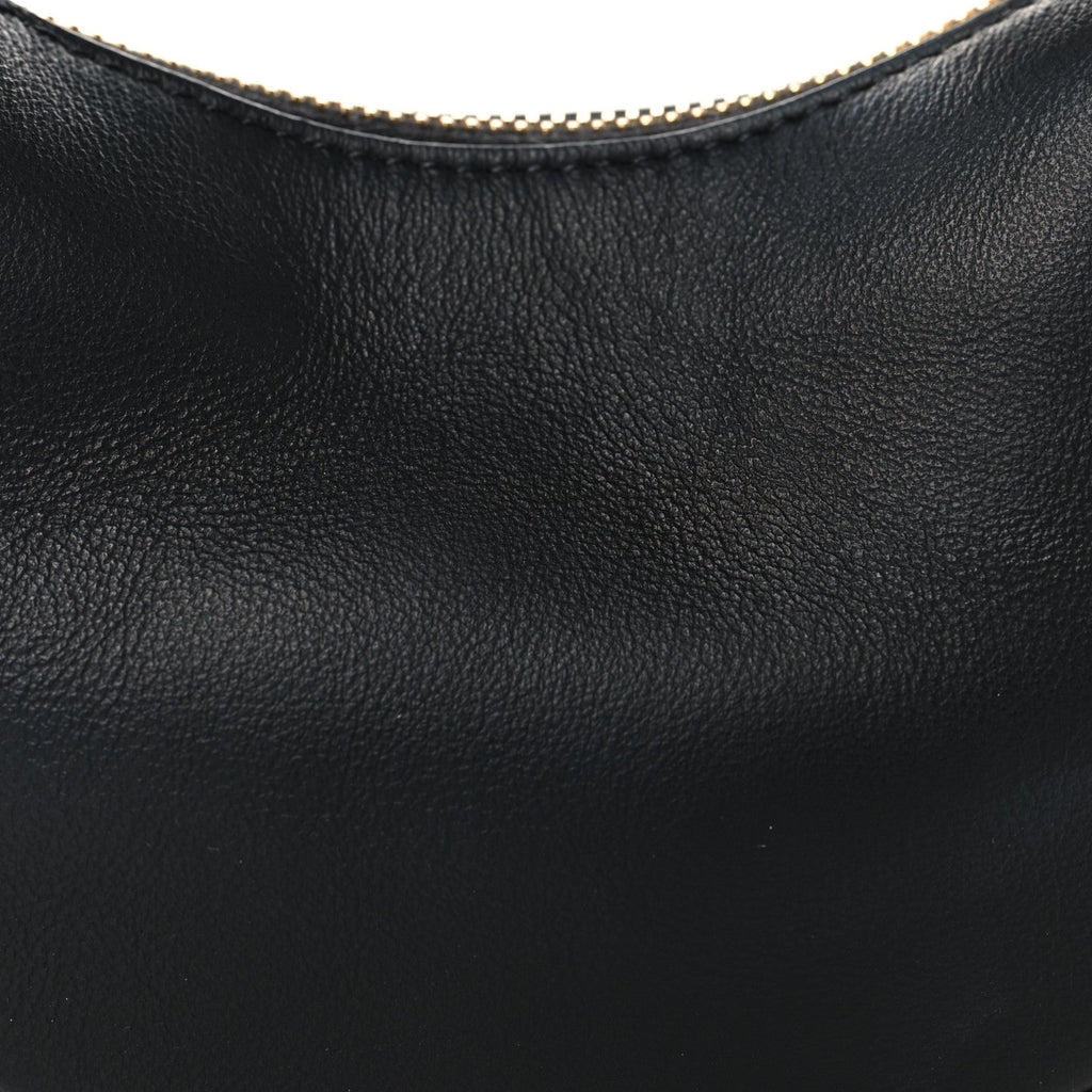 Vitello Grace Matte Nano Fendigraphy Hobo Charm Black