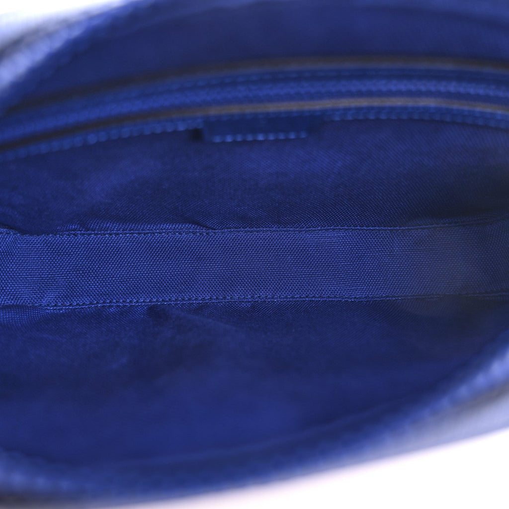New Shanghai Calfskin Interlocking G Logo Camera Crossbody Bag Cobalt Blue Orange