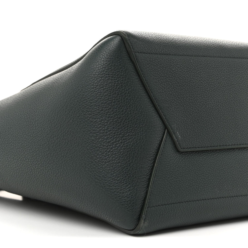 Soft Grained Calfskin Sangle Bucket Bag Amazone