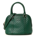 Soft Microguccissima Mini Dome Bag Emerald