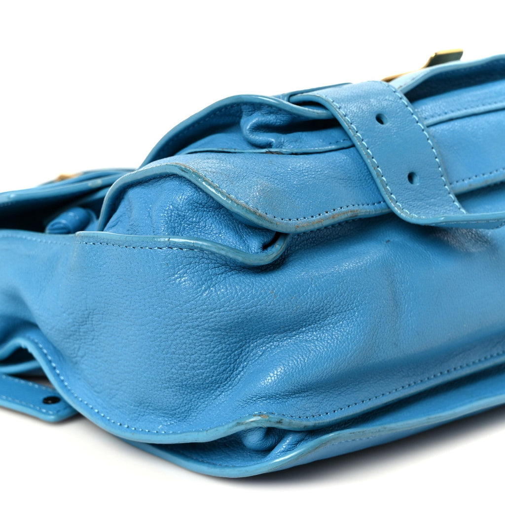 Lambskin Medium PS1 Satchel Blue
