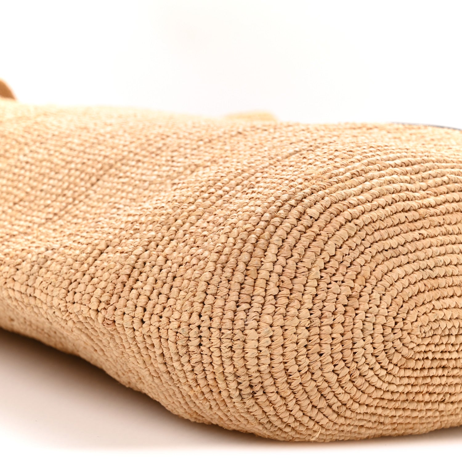 Raffia Paula's Ibiza Large Slit Tote Bag Natural Tan