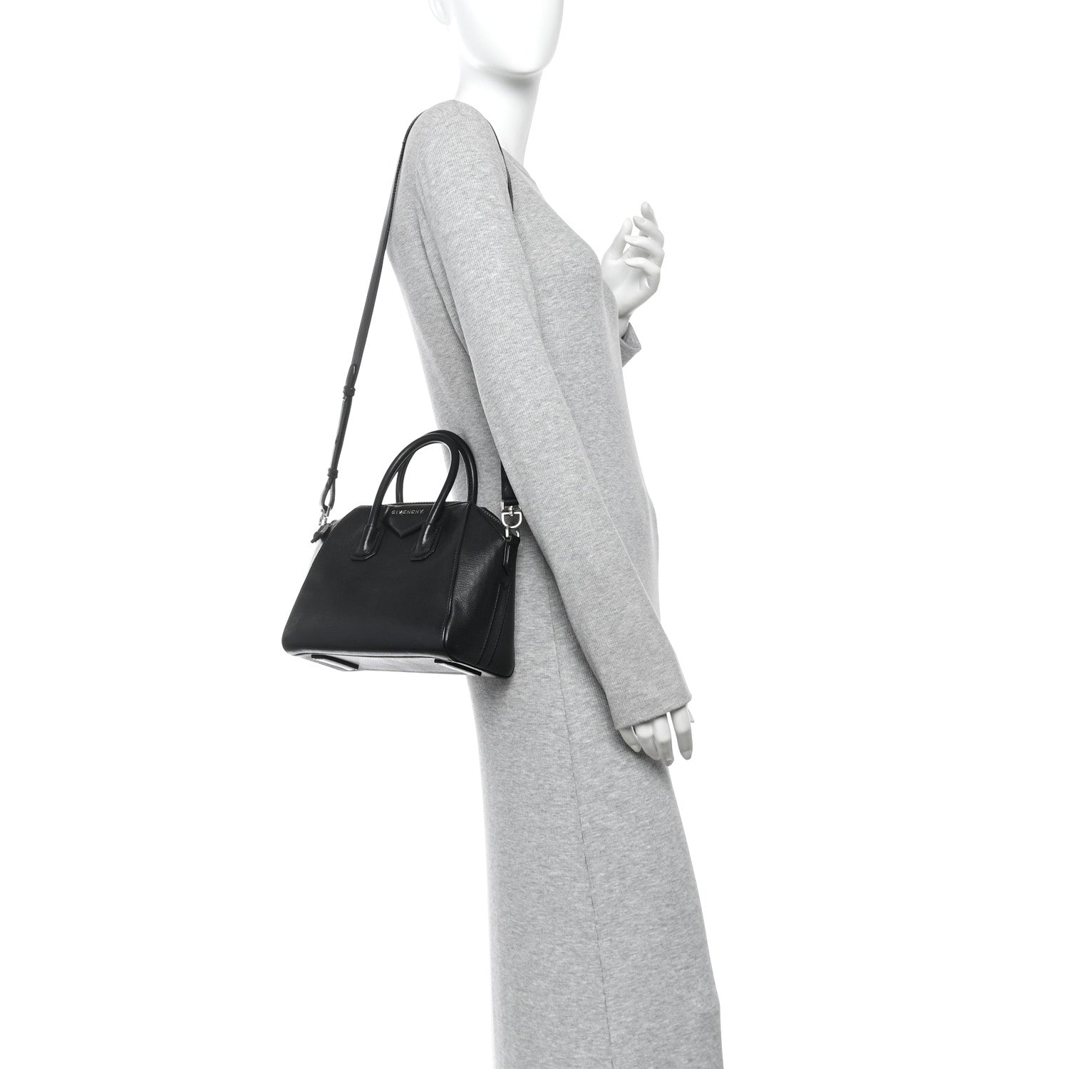 Sugar Goatskin Mini Antigona Black