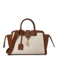 Canvas Calfskin Baby Monogram Downtown Cabas Greggio Brick