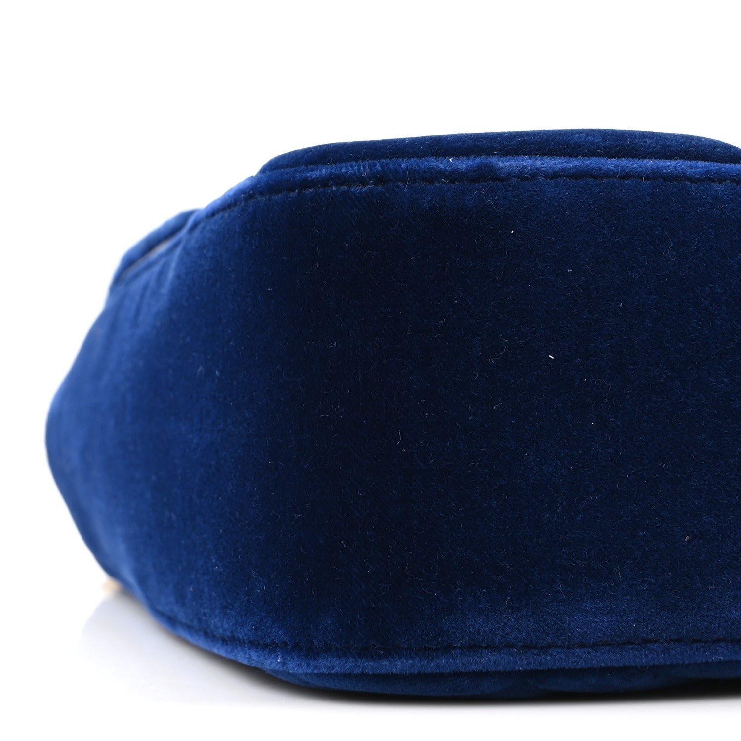 Velvet Matelasse Medium GG Marmont Shoulder Bag Cobalt Blue