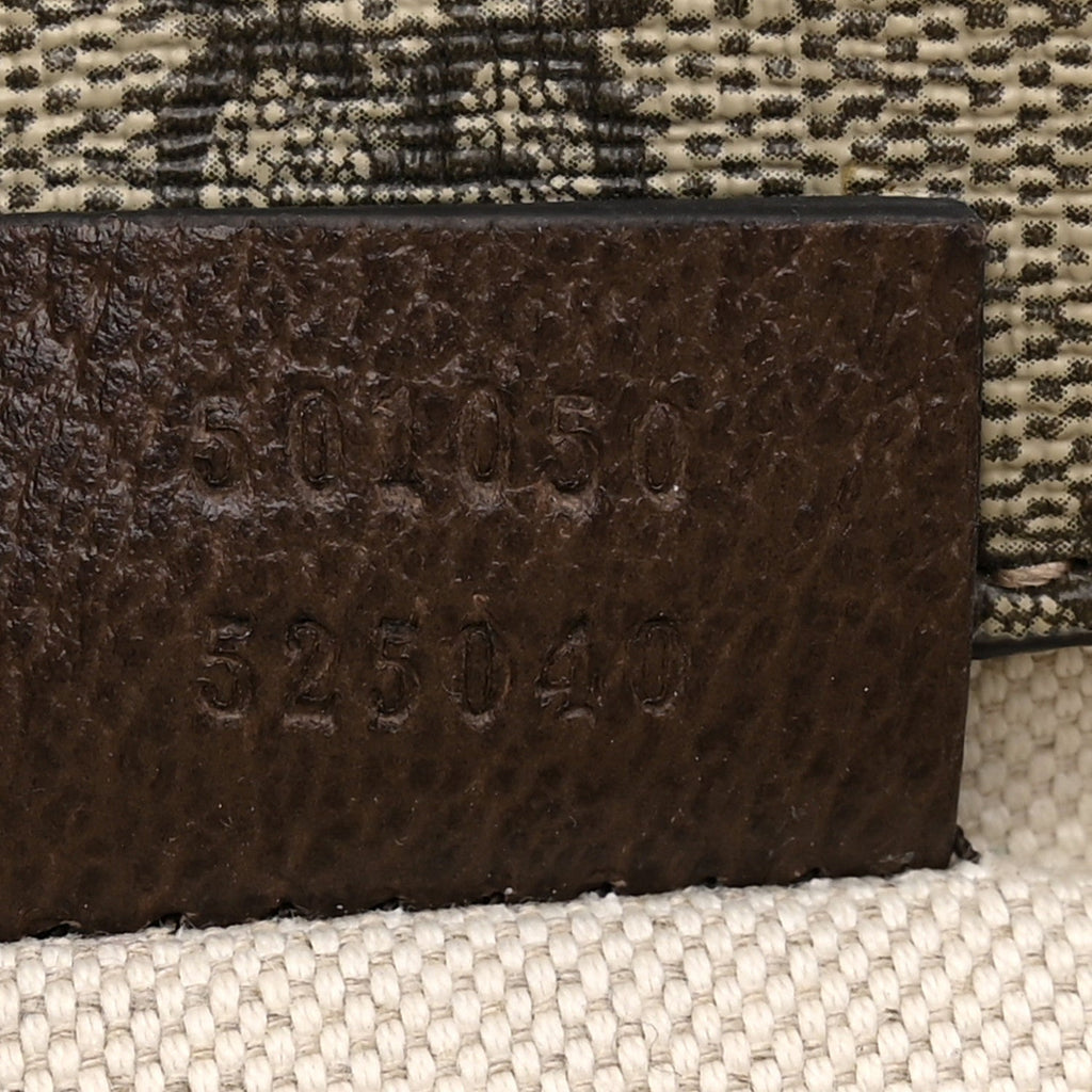 GG Supreme Monogram Web Small Neo Vintage Double Flap Messenger Bag Beige New Acero