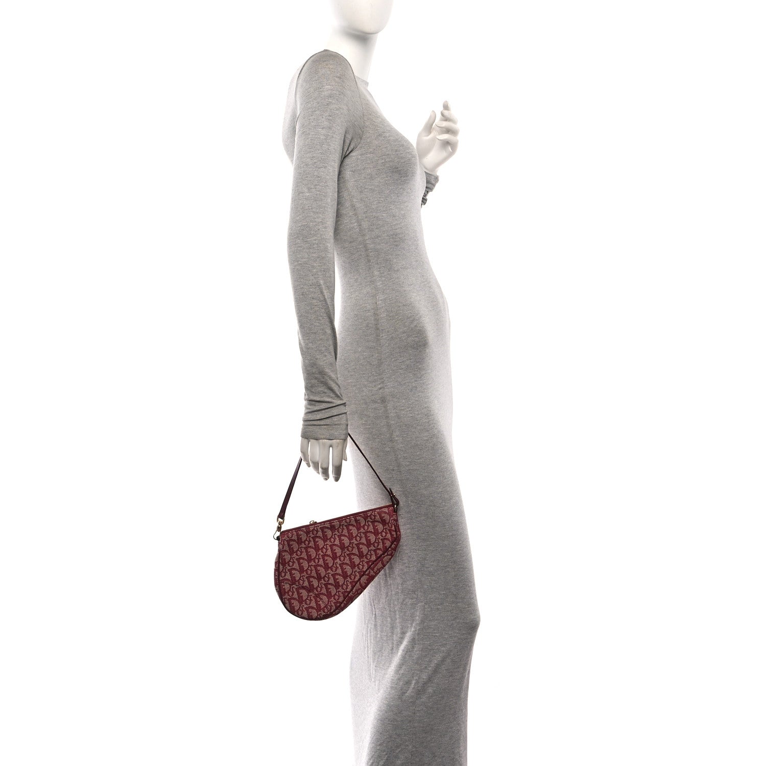 Monogram Mini Saddle Pochette Burgundy