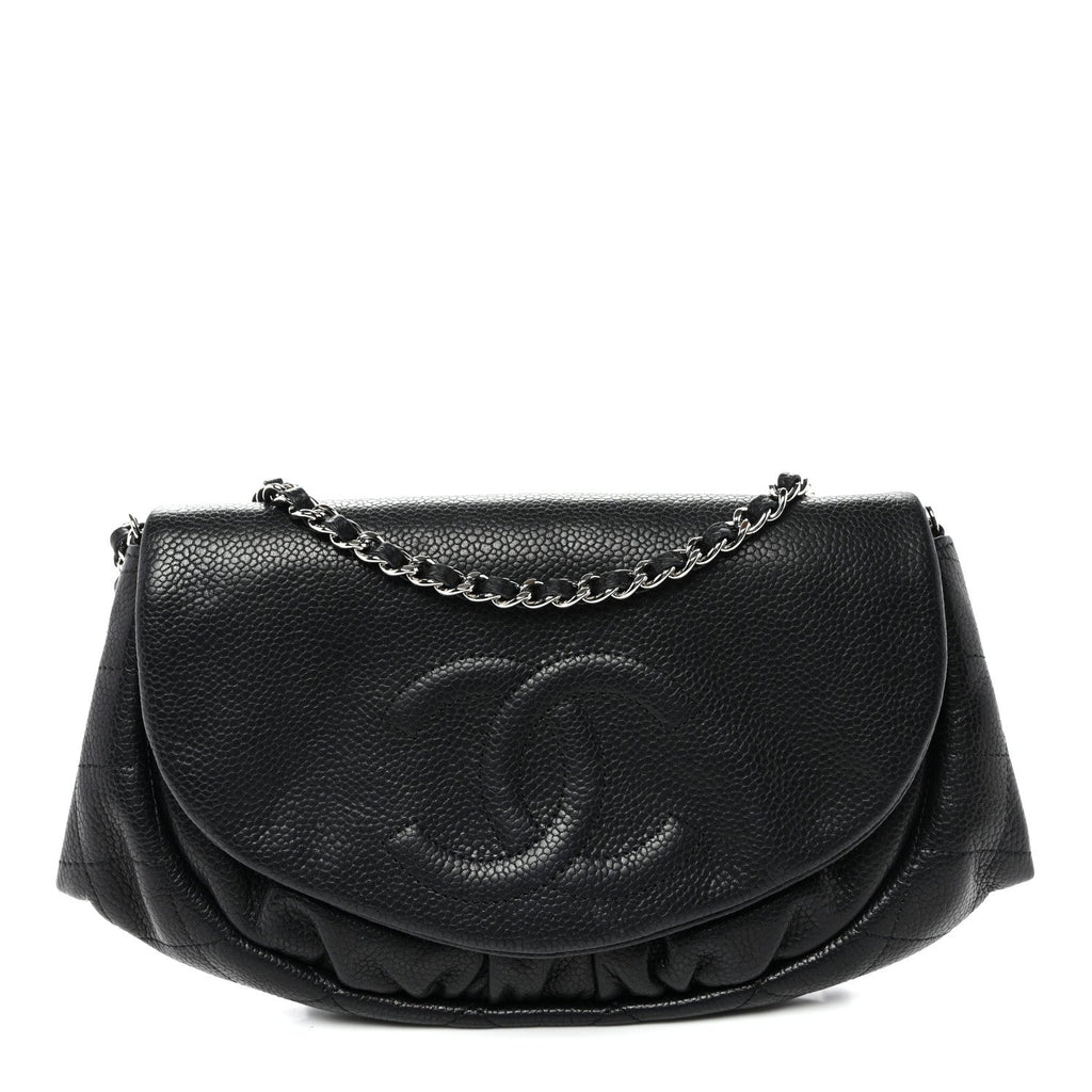 Caviar Half Moon Wallet On Chain WOC Black