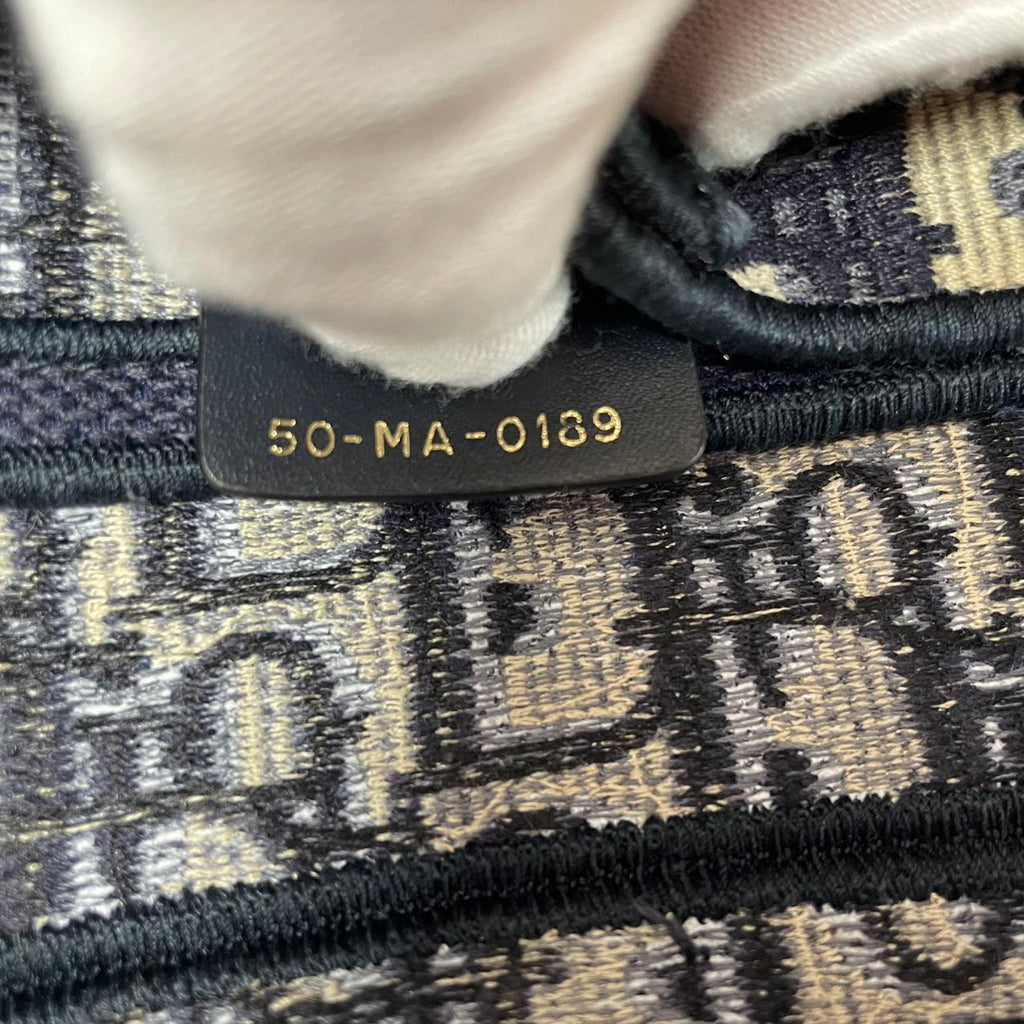 Christian Dior Medium Saddle Oblique Canvas Blue 2019