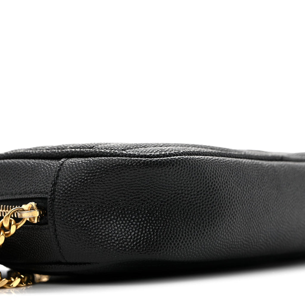 Grain De Poudre Matelasse Monogram Mini Lou Camera Bag Black