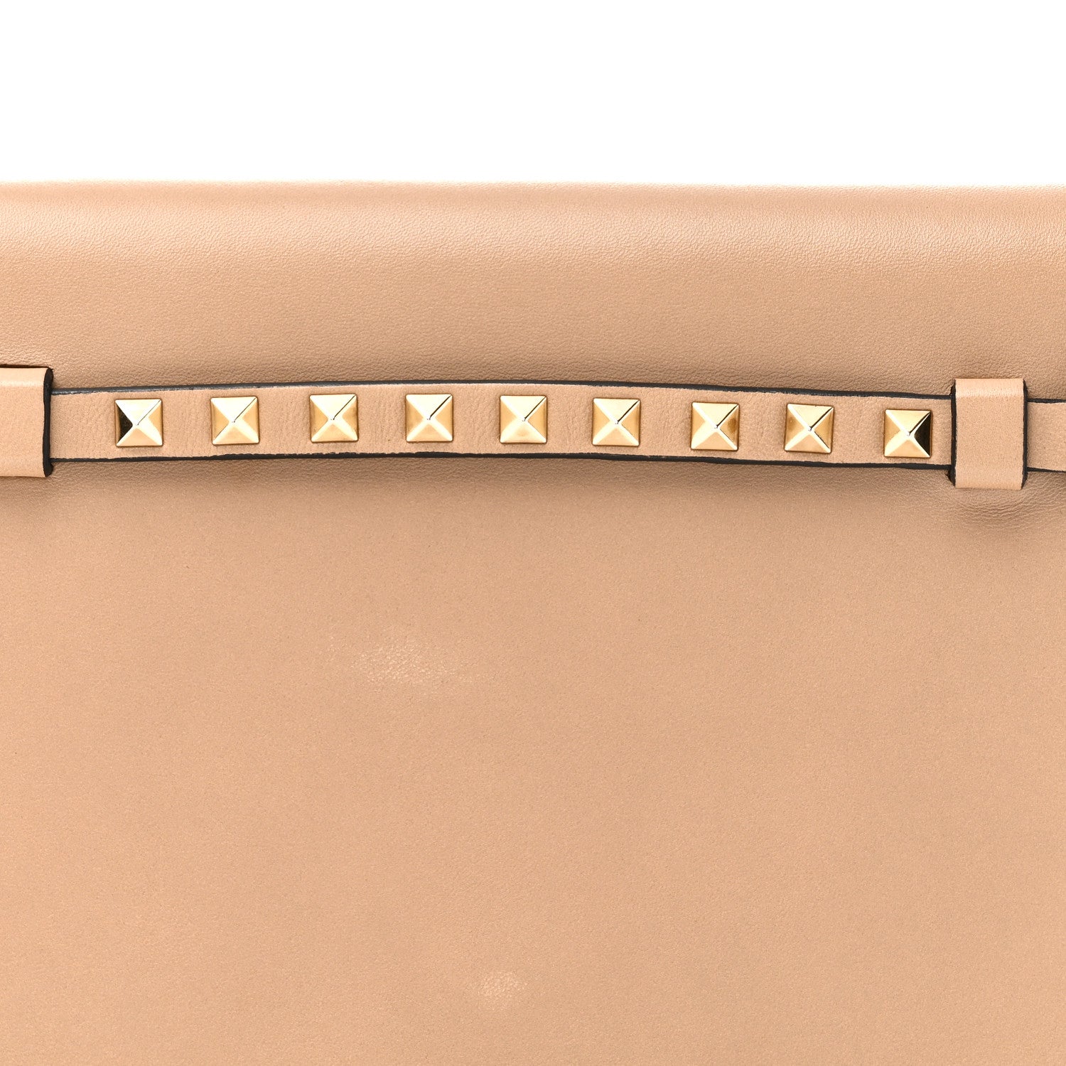 Nappa Rockstud Wristlet Clutch Alpaca