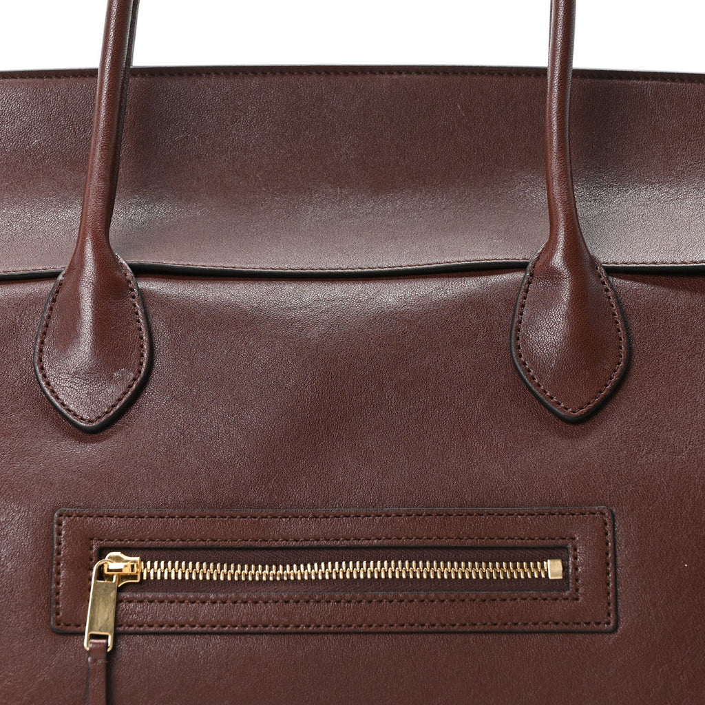 Supple Shiny Lambskin Large New Luggage Brick