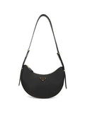 Prada Women Arqué Leather Shoulder Bag