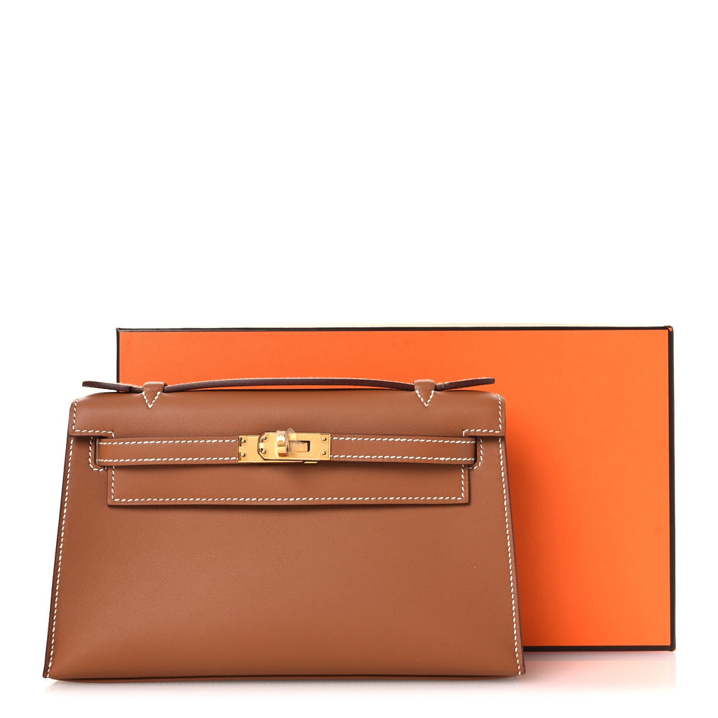 Swift Kelly Pochette Clutch Gold