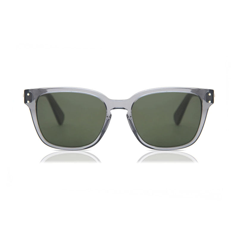 Salvatore Ferragamo Sunglasses Square Full Rim, Transparent Grey Frame and Smoke Lens SF1040S020