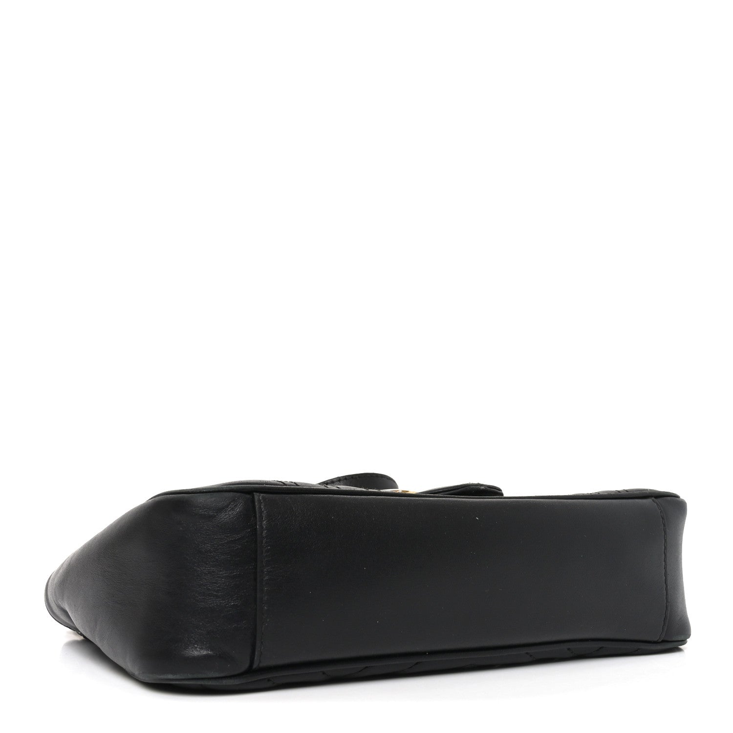 Calfskin Matelasse Small GG Marmont Shoulder Bag Black