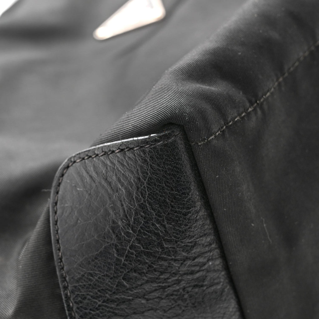 Nylon Shoulder Bag  Black