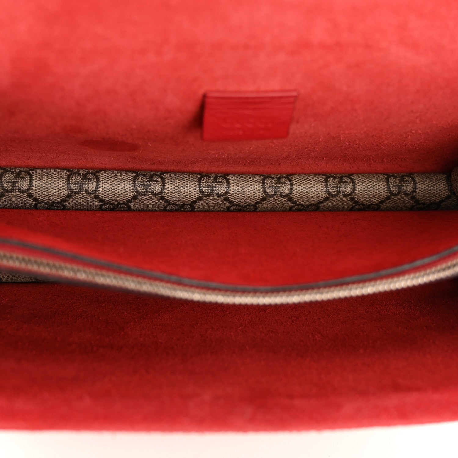 GG Supreme Monogram Small Dionysus Shoulder Bag Red