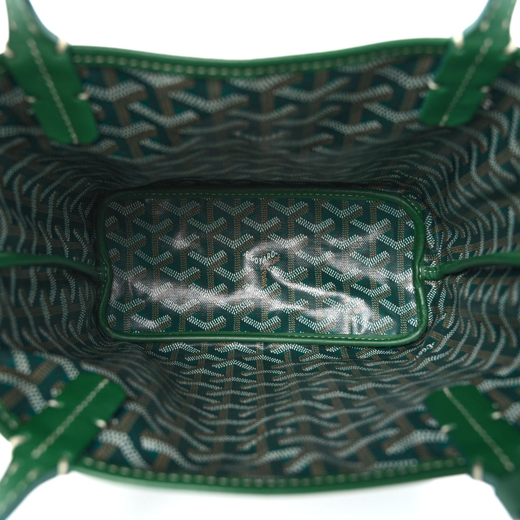 Goyardine Reversible Mini Anjou Green