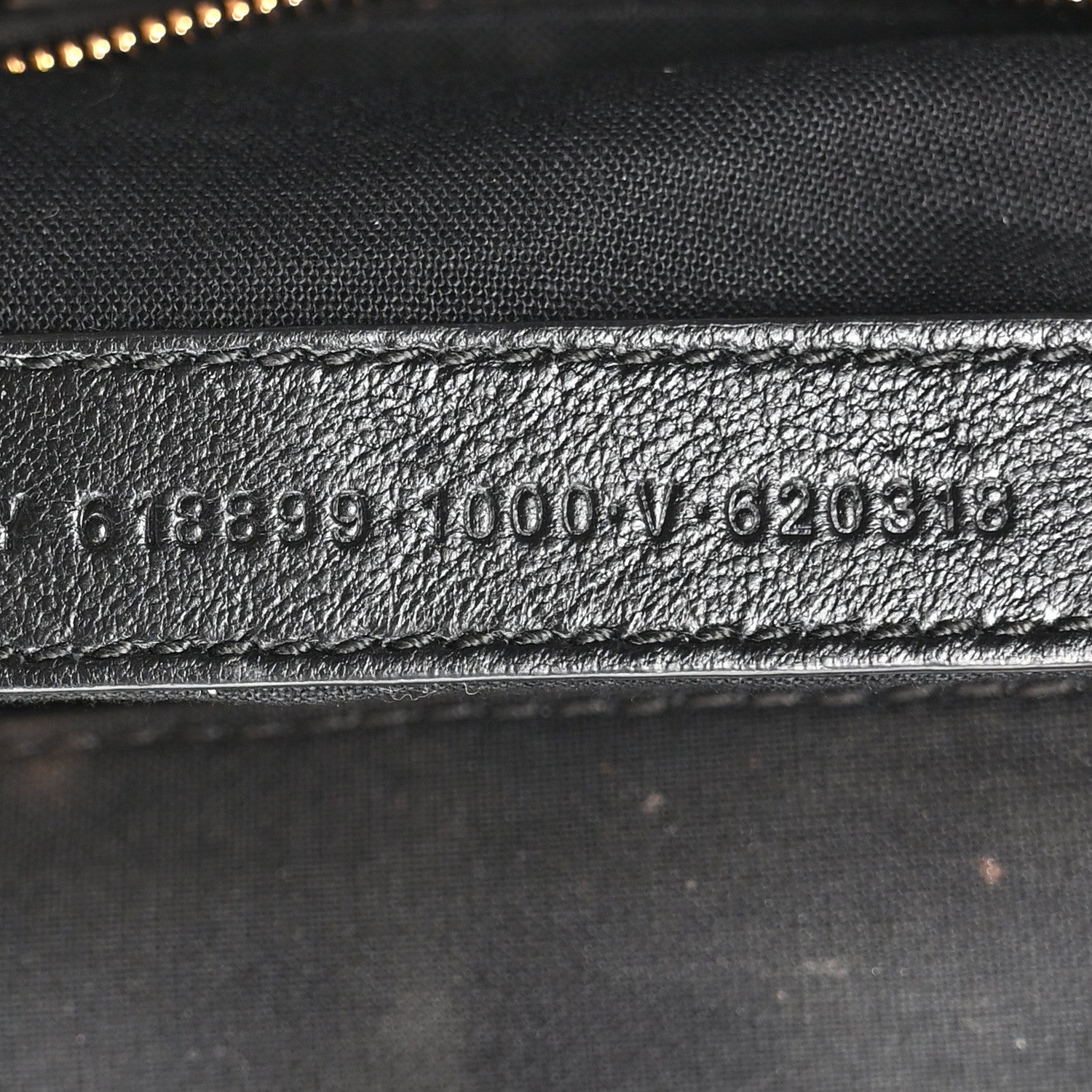 Grained Calfskin Logo XL Cloud Clutch Black