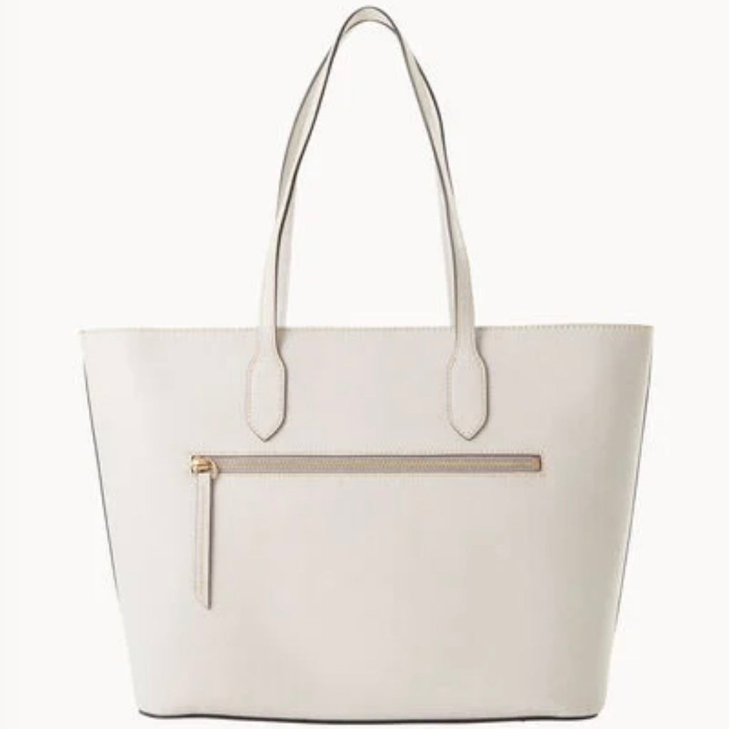 DOONEY & BOURKE Large Saffiano Tote in Ecru NWT