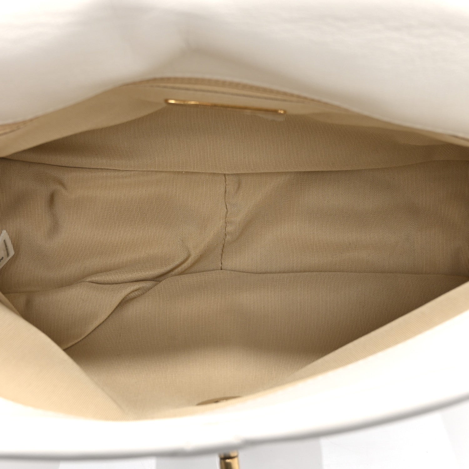 Goatskin Quilted Large Chanel 19 Flap White