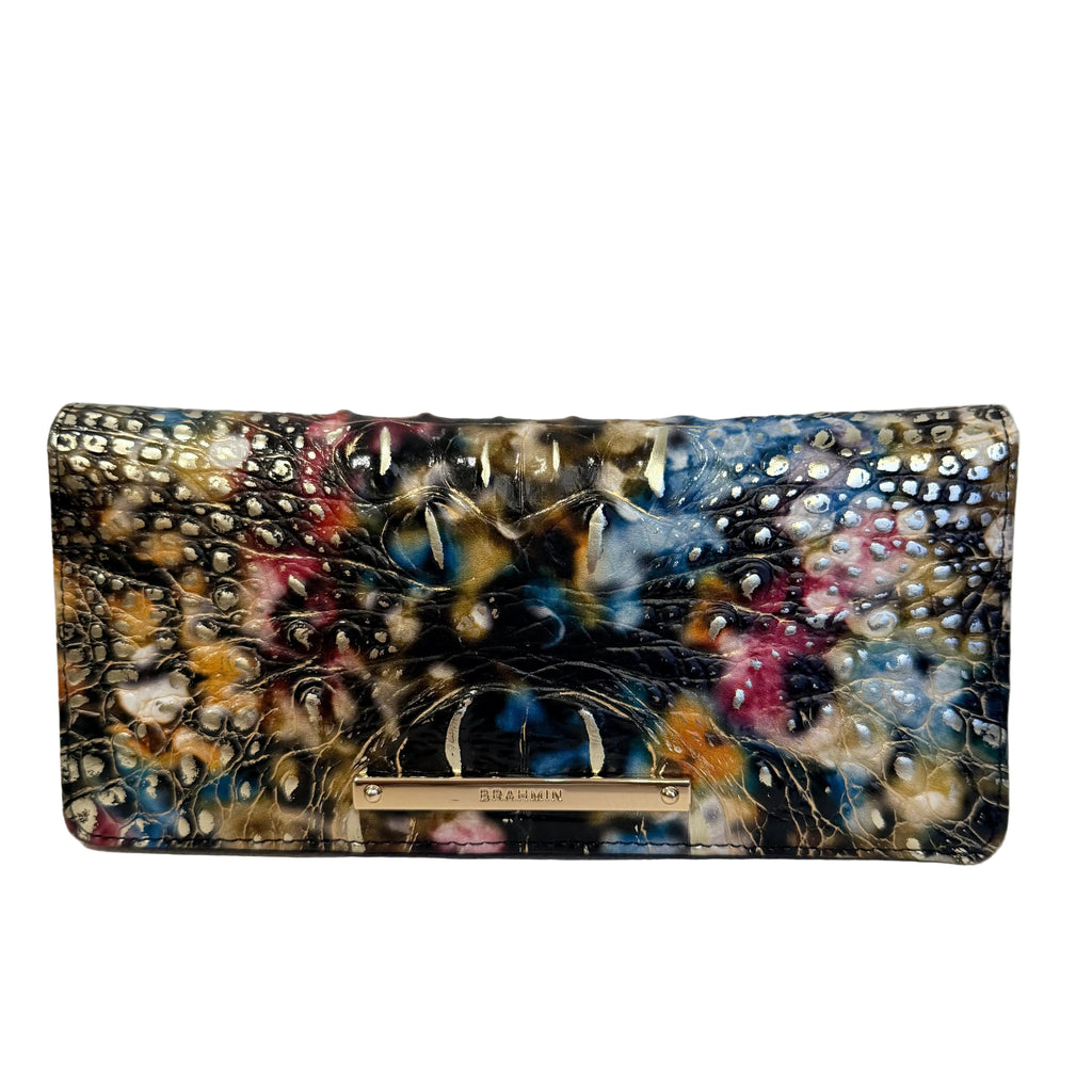 BRAHMIN Retrograde Metallic Ady Wallet NWOT