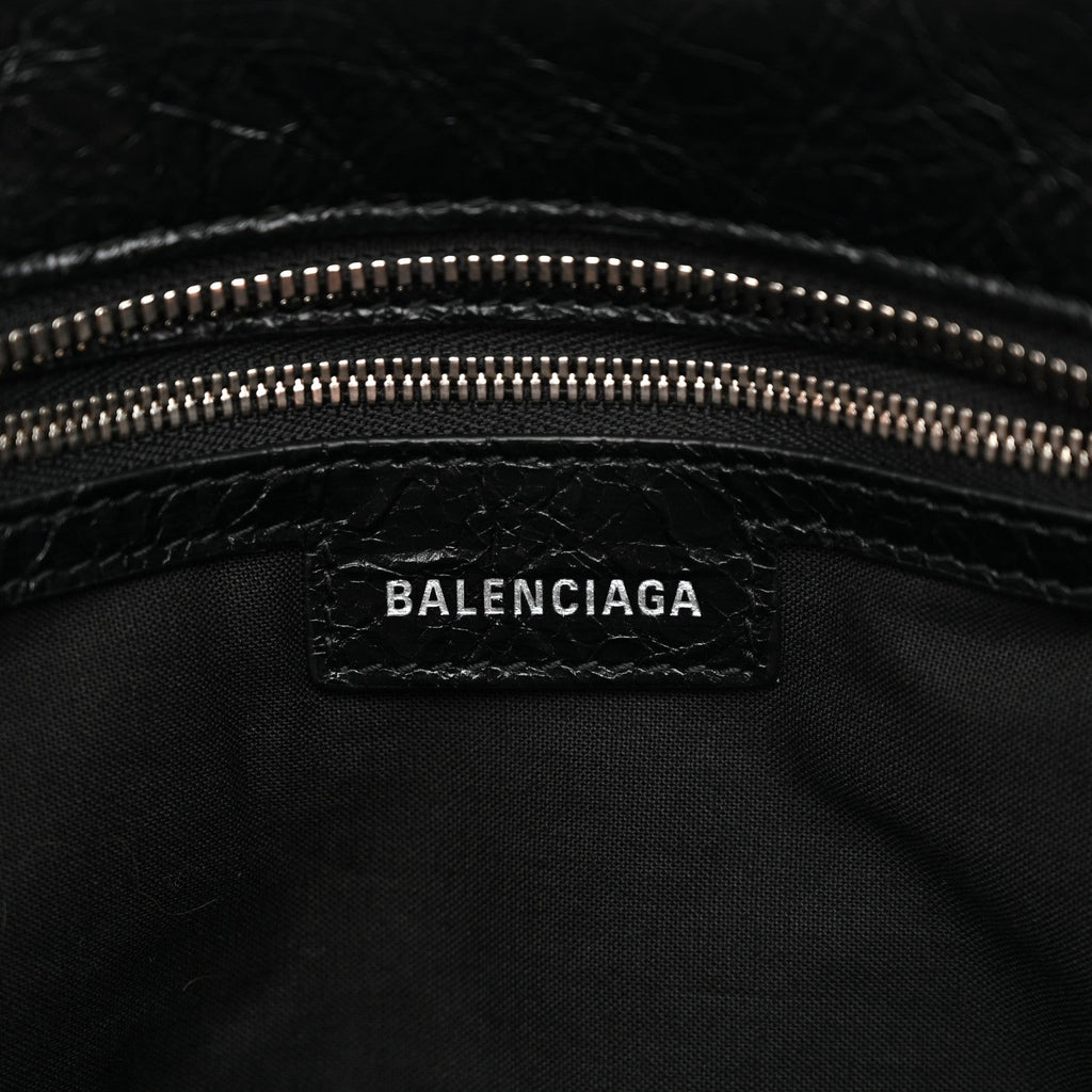 Agneau Arena Crystal Neo Cagole City Handbag Black
