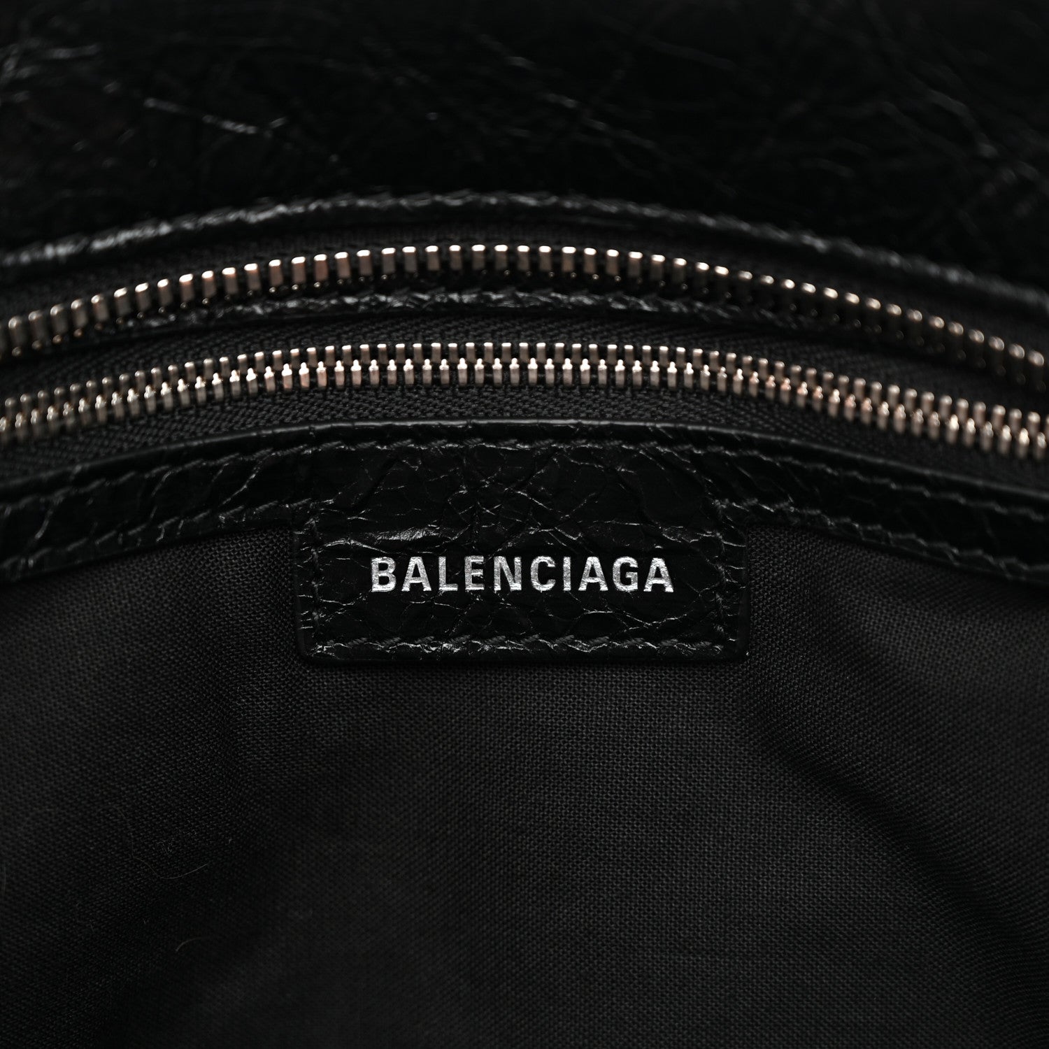 Agneau Arena Crystal Neo Cagole City Handbag Black